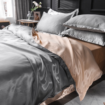 91家纺网 家纺一手货源 找家纺 （总）6经年 2025新款特价款丝绸水洗真丝冰丝四件套 直播爆款