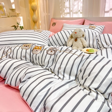 91家纺网 家纺一手货源 找家纺 （总）新23 经年2025年 水洗真丝四件套 好伙伴系列