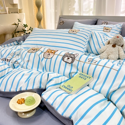 91家纺网 家纺一手货源 找家纺 （总）新23 经年2025年 水洗真丝四件套 好伙伴系列