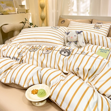 91家纺网 家纺一手货源 找家纺 （总）新23 经年2025年 水洗真丝四件套 好伙伴系列