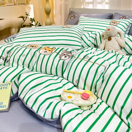 91家纺网 家纺一手货源 找家纺 （总）新23 经年2025年 水洗真丝四件套 好伙伴系列