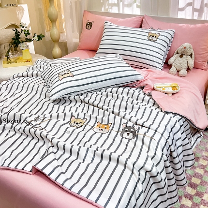 91家纺网 家纺一手货源 找家纺 （总）新24 经年2025年 水洗真丝夏被四件套 好伙伴系列