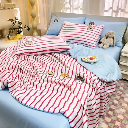 91家纺网 家纺一手货源 找家纺 （总）新24 经年2025年 水洗真丝夏被四件套 好伙伴系列