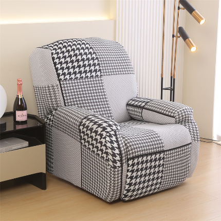 91家纺网 家纺一手货源 找家纺 雅竹家纺 2024新款牛奶丝印花芝华士沙发套 千鸟格