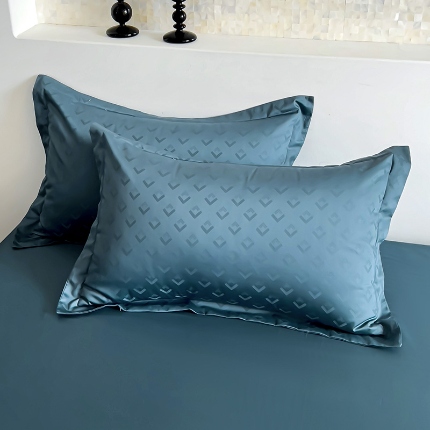 91家纺网 家纺一手货源 找家纺 （总）2025品乐100支长绒棉高档全棉提花枕套一对装