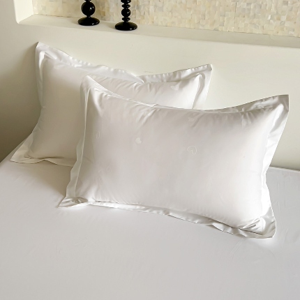 91家纺网 家纺一手货源 找家纺 （总）2025品乐100支长绒棉高档全棉提花枕套一对装