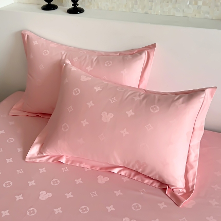 91家纺网 家纺一手货源 找家纺 （总）2025品乐100支长绒棉高档全棉提花枕套一对装