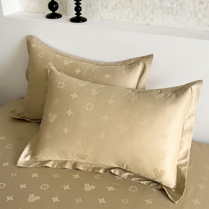 91家纺网 家纺一手货源 找家纺 （总）2025品乐100支长绒棉高档全棉提花枕套一对装