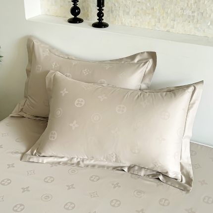 91家纺网 家纺一手货源 找家纺 （总）2025品乐100支长绒棉高档全棉提花枕套一对装