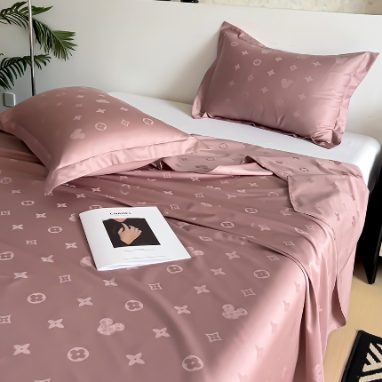 91家纺网 家纺一手货源 找家纺 （总）2025品乐100支长绒棉提花纯色床单