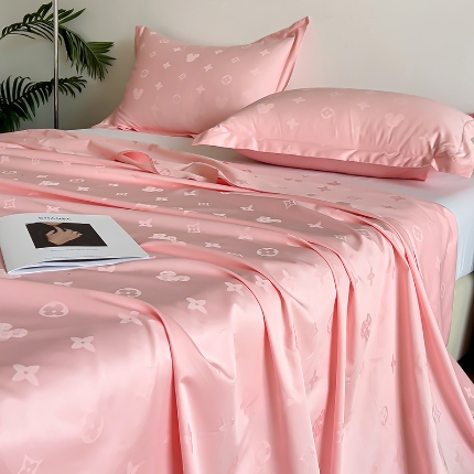 91家纺网 家纺一手货源 找家纺 （总）2025品乐100支长绒棉提花纯色床单