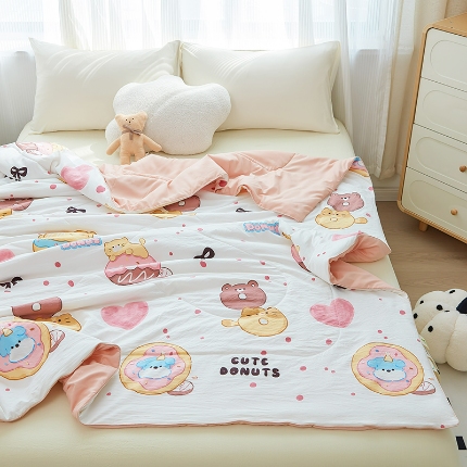 91家纺网 家纺一手货源 找家纺 （总）梦恬佳-2024新款A类水洗双层纱夏凉被