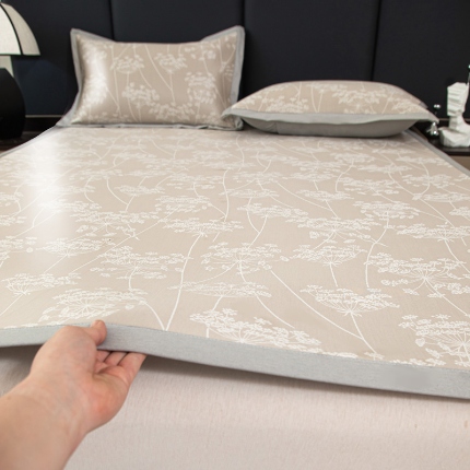 91家纺网 家纺一手货源 找家纺 （总）昊川家纺 2025新款A类提花真冷感PE凉豆豆古法汉方养生凉席