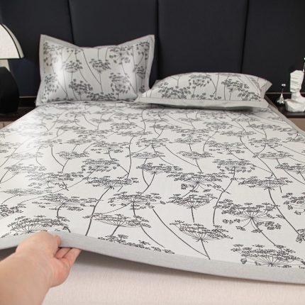 91家纺网 家纺一手货源 找家纺 （总）昊川家纺 2025新款A类提花真冷感PE凉豆豆古法汉方养生凉席