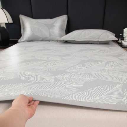 91家纺网 家纺一手货源 找家纺 （总）昊川家纺 2025新款A类提花真冷感PE凉豆豆古法汉方养生凉席