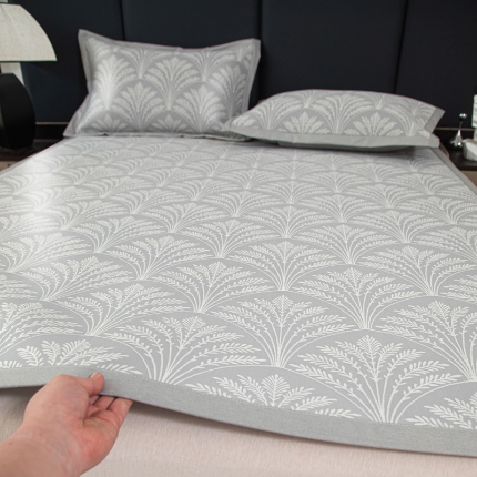 91家纺网 家纺一手货源 找家纺 （总）昊川家纺 2025新款A类提花真冷感PE凉豆豆古法汉方养生凉席