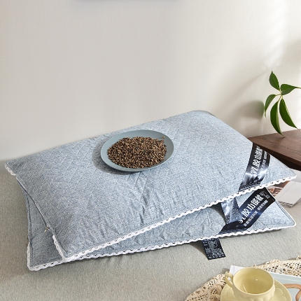 91家纺网 家纺一手货源 找家纺 （总）兴丝露枕芯 全棉荞麦枕芯48x74cm 全荞麦壳枕芯 全荞麦枕 全棉绗绣荞麦枕头 荞麦壳枕  保健护颈枕  夏凉枕头