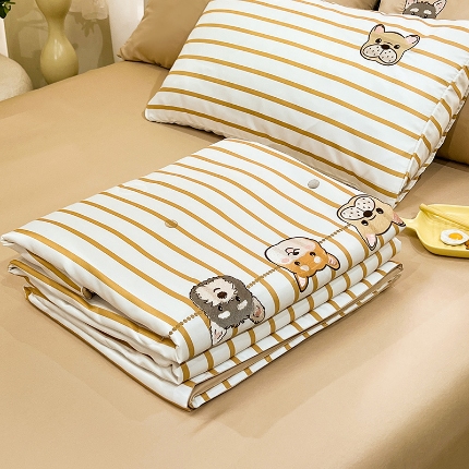 91家纺网 家纺一手货源 找家纺 （总）新24 经年2025年 水洗真丝夏被四件套直播爆款 好伙伴系列