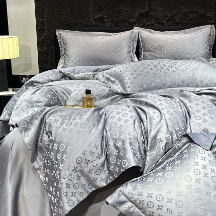 91家纺网 家纺一手货源 找家纺 （总）新25 经年2025年 水洗真丝提花四件套直播爆款 格林系列