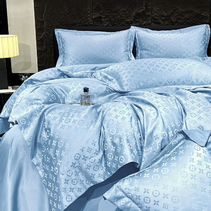 91家纺网 家纺一手货源 找家纺 （总）新25 经年2025年 水洗真丝提花四件套直播爆款 格林系列