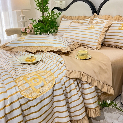 91家纺网 家纺一手货源 找家纺 （总）新22 经年2025年 水洗真丝冰丝天丝韩版夏被四件套直播爆款浅夏系列