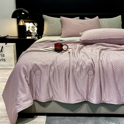 91家纺网 家纺一手货源 找家纺 （总）16 经年2025年A类华夫格夏被 直播爆款