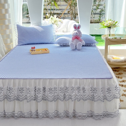 91家纺网 家纺一手货源 找家纺 （总）17 经年2025年凉席 3D豆豆席床裙款 直播爆款