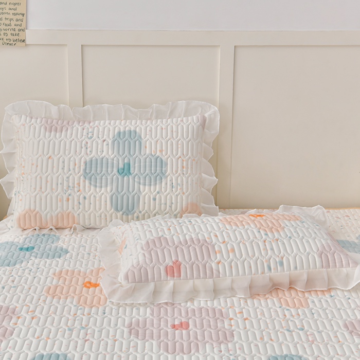 91家纺网 家纺一手货源 找家纺 （总）民新家纺 2024新款凉感丝乳胶床裙凉席