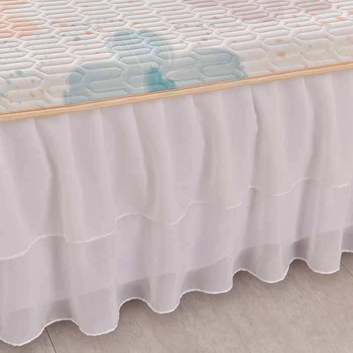 91家纺网 家纺一手货源 找家纺 （总）民新家纺 2024新款凉感丝乳胶床裙凉席