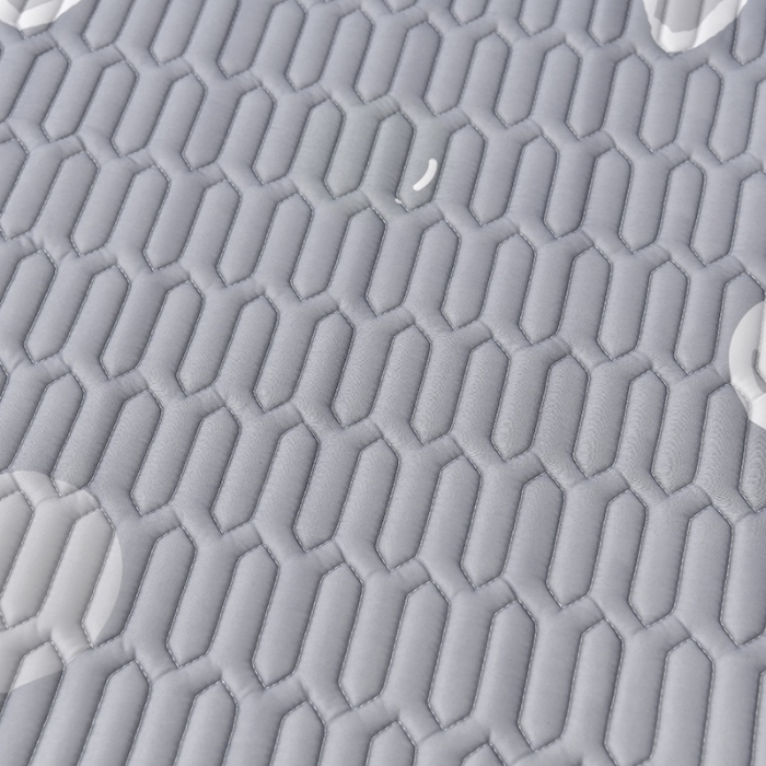 91家纺网 家纺一手货源 找家纺 民新家纺 2024新款凉感丝乳胶床裙凉席 功夫熊猫-灰