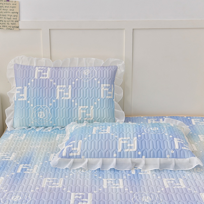 91家纺网 家纺一手货源 找家纺 民新家纺 2024新款凉感丝乳胶床裙凉席 秋水