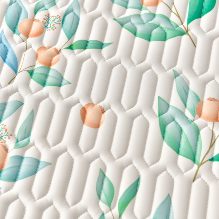 91家纺网 家纺一手货源 找家纺 民新家纺 2024新款凉感丝乳胶床裙凉席 硕果累累