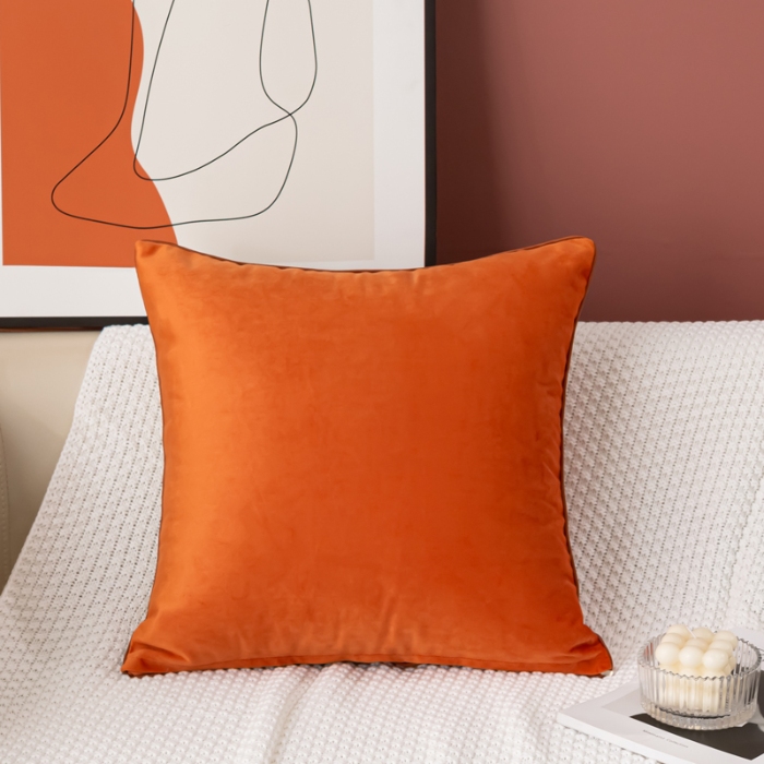 91家纺网 家纺一手货源 找家纺 （总）高档外贸出口亚马逊贡缎印花沙发抱枕-三色条系列