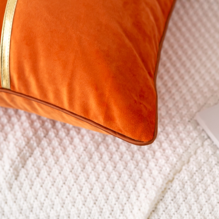 91家纺网 家纺一手货源 找家纺 （总）高档外贸出口亚马逊贡缎印花沙发抱枕-三色条系列