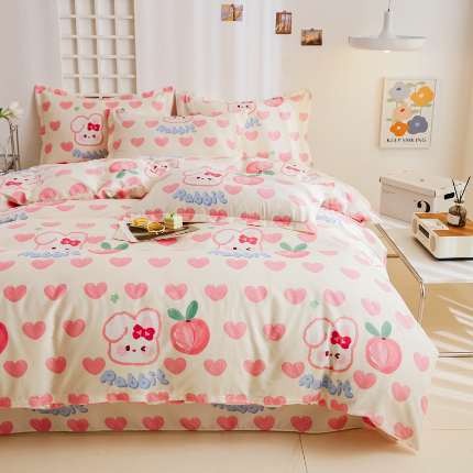 91家纺网 家纺一手货源 找家纺 （总）名优家纺 2024新款13070套件系列 全棉印花四件套