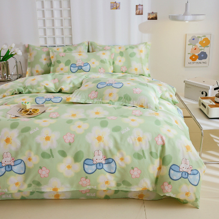 91家纺网 家纺一手货源 找家纺 （总）名优家纺 2024新款13070套件系列 全棉印花四件套