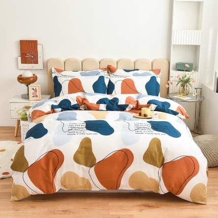 91家纺网 家纺一手货源 找家纺 （总）名优家纺 2024新款13070套件系列 全棉印花四件套