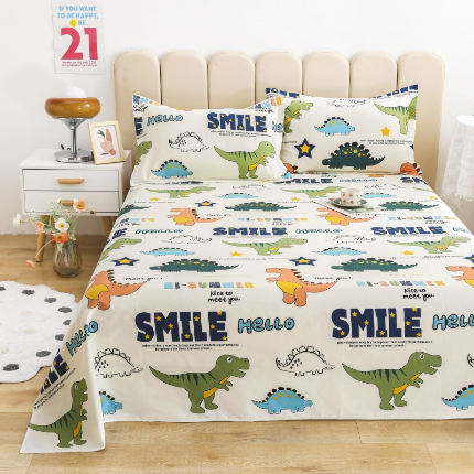 91家纺网 家纺一手货源 找家纺 （总）名优家纺 2024新款13070套件系列-全棉印花单床单