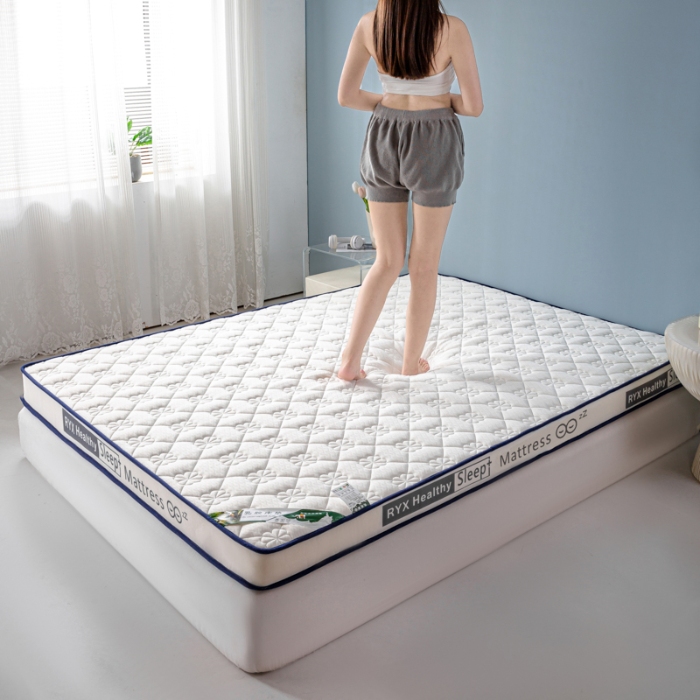 91家纺网 家纺一手货源 找家纺 顺发床垫 2025新款字母边记忆海绵乳胶床垫 花瓣白（白）