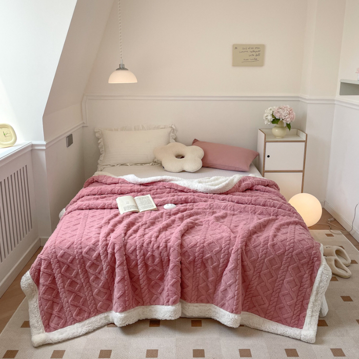 91家纺网 家纺一手货源 找家纺 （总）芸锦豪 2024新款塔芙绒&羊羔绒毛毯