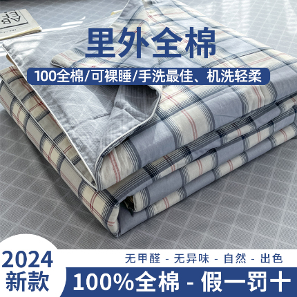91家纺网 家纺一手货源 找家纺 帕拉美拉 2025新款全棉棉花夏被春秋被四件套 小夜曲-全棉棉花