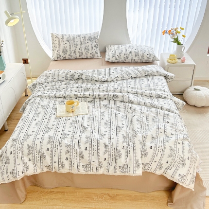 91家纺网 家纺一手货源 找家纺 （总）柠馨 2024新款全棉夏被套件随心配系列
