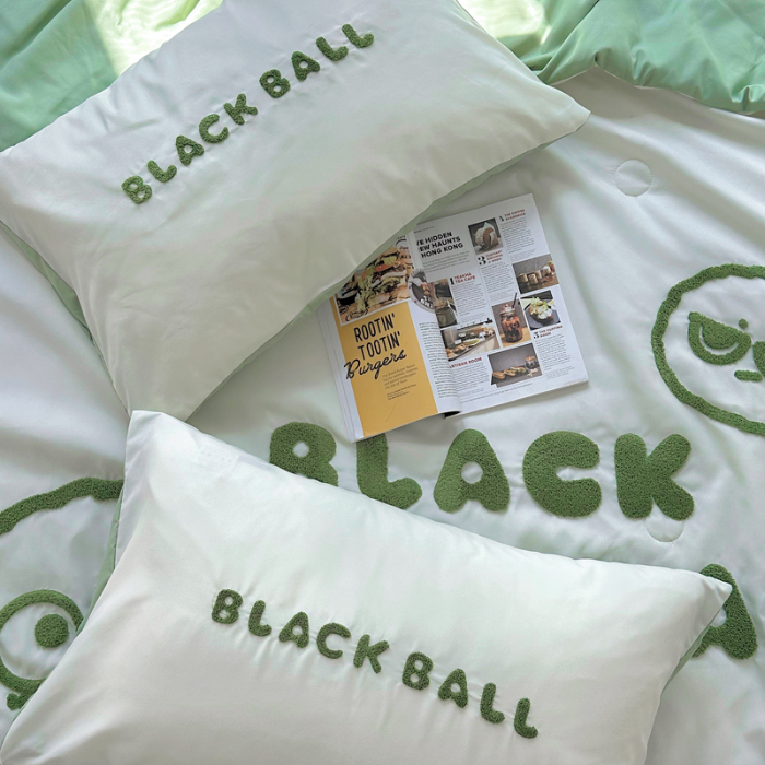 91家纺网 家纺一手货源 找家纺 （总）眠帛 2024新款A类水洗棉毛巾绣夏被四件套—精灵系列