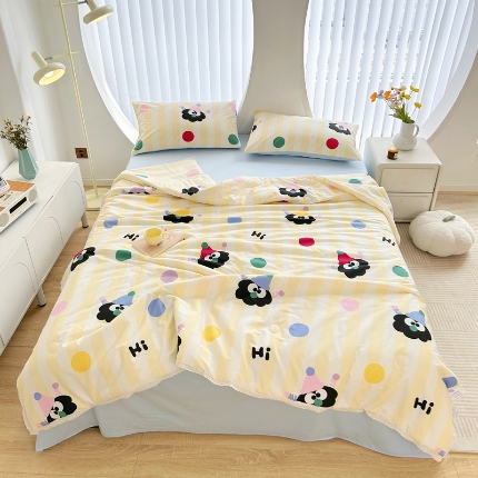 91家纺网 家纺一手货源 找家纺 （总）柠馨 2024新款全棉夏被套件随心配系列