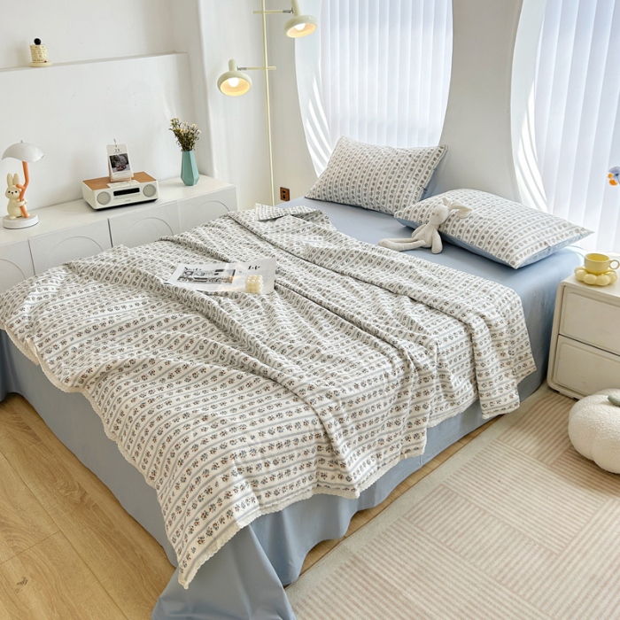 91家纺网 家纺一手货源 找家纺 柠馨 2024新款全棉夏被套件随心配系列 可可庄园