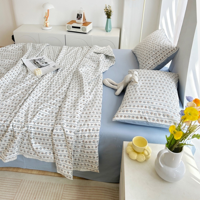 91家纺网 家纺一手货源 找家纺 柠馨 2024新款全棉夏被套件随心配系列 可可庄园