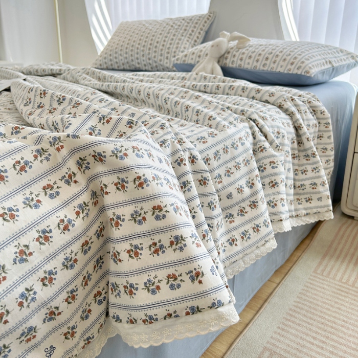 91家纺网 家纺一手货源 找家纺 柠馨 2024新款全棉夏被套件随心配系列 可可庄园