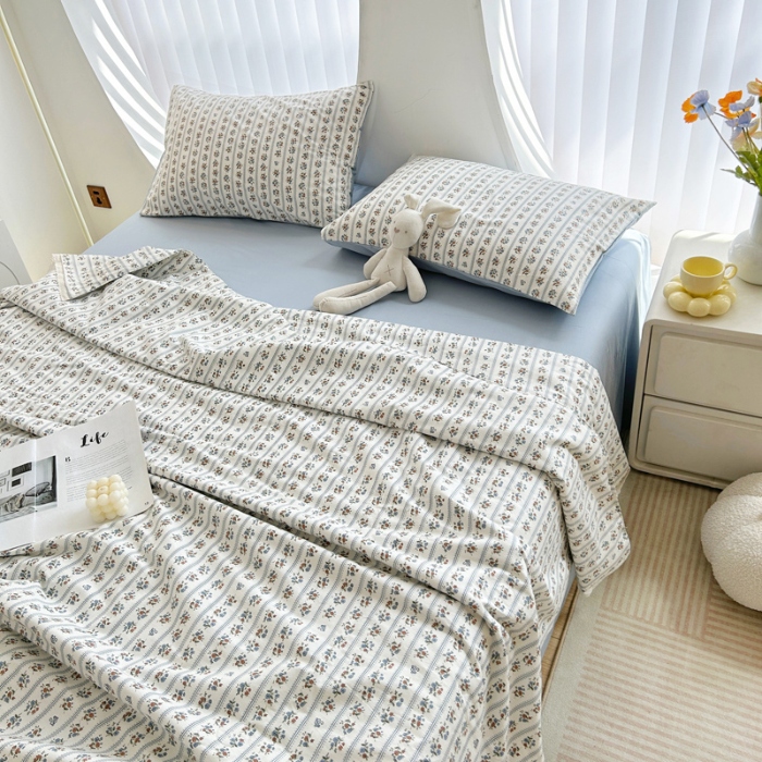 91家纺网 家纺一手货源 找家纺 柠馨 2024新款全棉夏被套件随心配系列 可可庄园