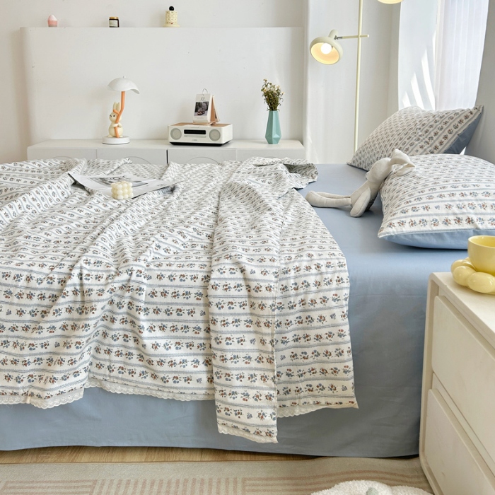 91家纺网 家纺一手货源 找家纺 柠馨 2024新款全棉夏被套件随心配系列 可可庄园