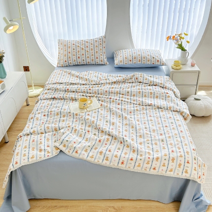 柠馨 2024新款全棉夏被套件随心配系列 熊熊乐园